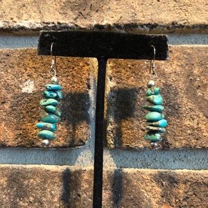 Vintage Sterling Turquoise Earrings